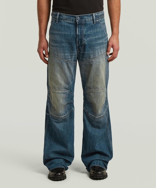 G-STAR(ジースター)の「5620 3D Loose 2.0 Jeans/ヴィンテージライク立体裁断バイカーディテールワイドルーズジーンズ(デニムパンツ・メンズ・ダークインディゴブルー・28/30/34/30/33/30/29/30/30/30/32/30/31/30)」の1枚目の写真