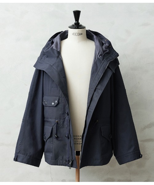 WAIPER.inc（ワイパーインク）の「WAIPER.inc イギリス軍 ROYAL NAVY ベンタイル パーカ フルオープン 日本製【WP150】（ミリタリージャケット・メンズ・ネイビー・M/S/L/XL）」の2枚目の写真