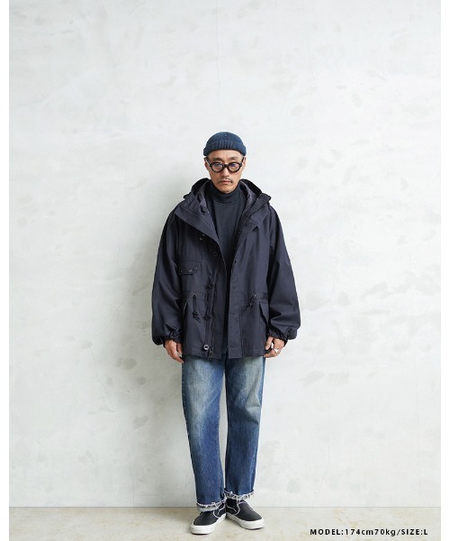 WAIPER.inc（ワイパーインク）の「WAIPER.inc イギリス軍 ROYAL NAVY ベンタイル パーカ フルオープン 日本製【WP150】（ミリタリージャケット・メンズ・ネイビー・M/S/L/XL）」の6枚目の写真