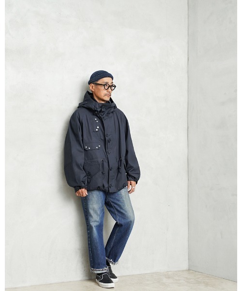 WAIPER.inc（ワイパーインク）の「WAIPER.inc イギリス軍 ROYAL NAVY ベンタイル パーカ フルオープン 日本製【WP150】（ミリタリージャケット・メンズ・ネイビー・M/S/L/XL）」の9枚目の写真