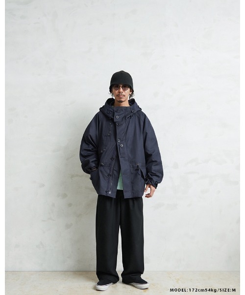 WAIPER.inc（ワイパーインク）の「WAIPER.inc イギリス軍 ROYAL NAVY ベンタイル パーカ フルオープン 日本製【WP150】（ミリタリージャケット・メンズ・ネイビー・M/S/L/XL）」の12枚目の写真