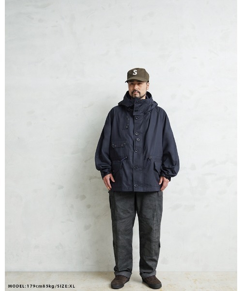 WAIPER.inc（ワイパーインク）の「WAIPER.inc イギリス軍 ROYAL NAVY ベンタイル パーカ フルオープン 日本製【WP150】（ミリタリージャケット・メンズ・ネイビー・M/S/L/XL）」の13枚目の写真