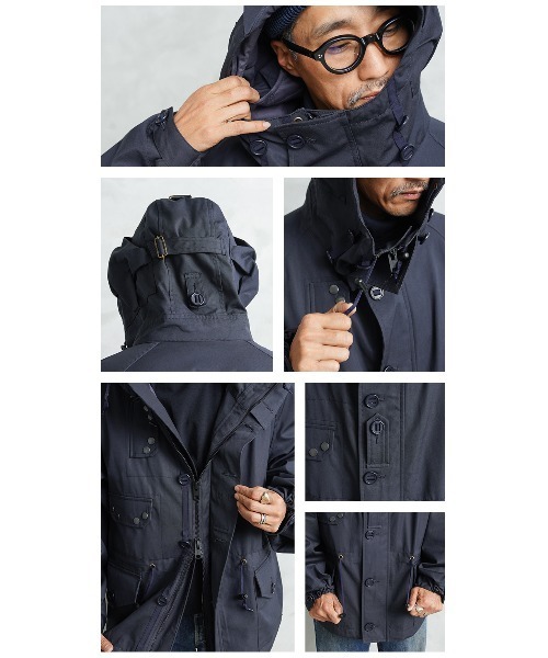 WAIPER.inc（ワイパーインク）の「WAIPER.inc イギリス軍 ROYAL NAVY ベンタイル パーカ フルオープン 日本製【WP150】（ミリタリージャケット・メンズ・ネイビー・M/S/L/XL）」の16枚目の写真