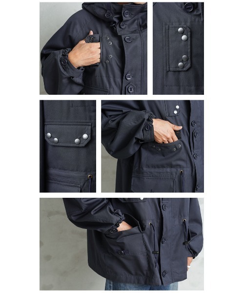 WAIPER.inc（ワイパーインク）の「WAIPER.inc イギリス軍 ROYAL NAVY ベンタイル パーカ フルオープン 日本製【WP150】（ミリタリージャケット・メンズ・ネイビー・M/S/L/XL）」の18枚目の写真
