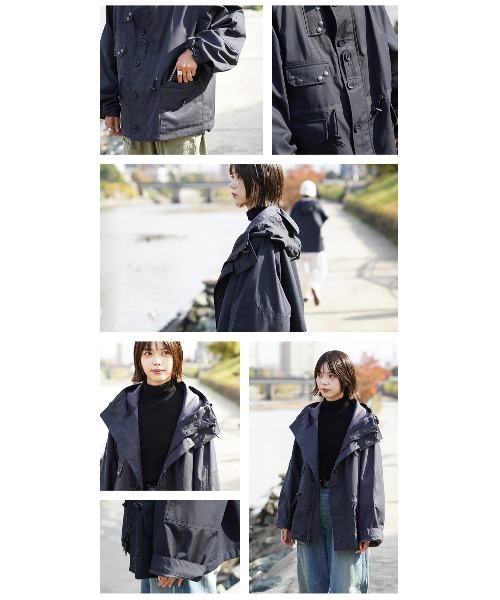 WAIPER.inc（ワイパーインク）の「WAIPER.inc イギリス軍 ROYAL NAVY ベンタイル パーカ フルオープン 日本製【WP150】（ミリタリージャケット・メンズ・ネイビー・M/S/L/XL）」の20枚目の写真