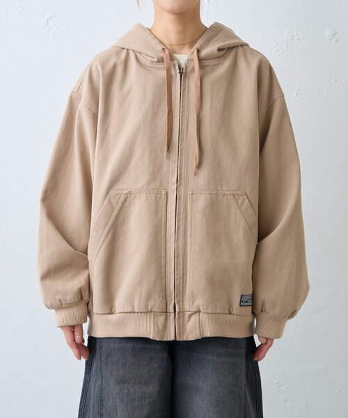 CIAOPANIC TYPY(チャオパニックティピー)の「【UNISEX】アソート素材フードジャケット/デニムジャケット/アクティブジャケット(デニムジャケット・レディース・ブラック/ブルー/ベージュ・MEDIUM/LARGE)」の22枚目の写真