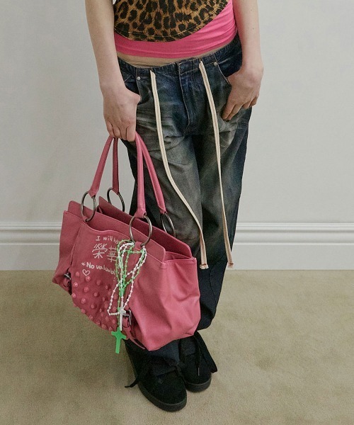SCULPTOR(スカルプター)の「Millionaire Tote Bag(ショルダーバッグ・レディース・ホワイト/ピンク・FREE)」の6枚目の写真
