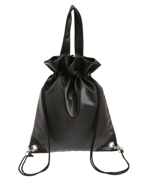 jouetie（ジュエティ）の「2WAYロゴナップサック チェック柄（トートバッグ・レディース・シルバー/ピンク/アイボリー/レッド/ブラック/ブラウン・FREE）」の18枚目の写真