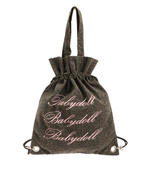 2WAYロゴナップサック チェック柄（トートバッグ）｜jouetie