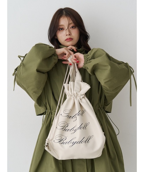 jouetie（ジュエティ）の「2WAYロゴナップサック チェック柄（トートバッグ・レディース・シルバー/ピンク/アイボリー/レッド/ブラック/ブラウン・FREE）」の16枚目の写真