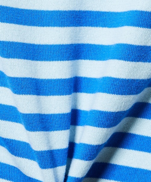 DOUBLE STANDARD CLOTHING(ダブルスタンダードクロージング)の「Dロゴロープ刺繍 ボーダー天竺ニット(ニット/セーター・レディース・ブルー・FREE)」の13枚目の写真