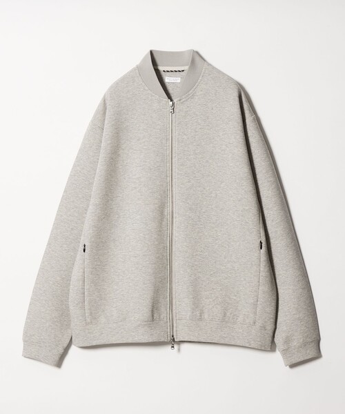 BEAUTY&YOUTH UNITED ARROWS(ビューティーアンドユースユナイテッドアローズ)の「【WEB限定 WARDROBE SMART】ダブルニット ジップブルゾン/セットアップ対応【抗菌・防臭】(ブルゾン・メンズ・ダークグレー/ブラック/オリーブ/グレー・S/M/L/XL)」の2枚目の写真
