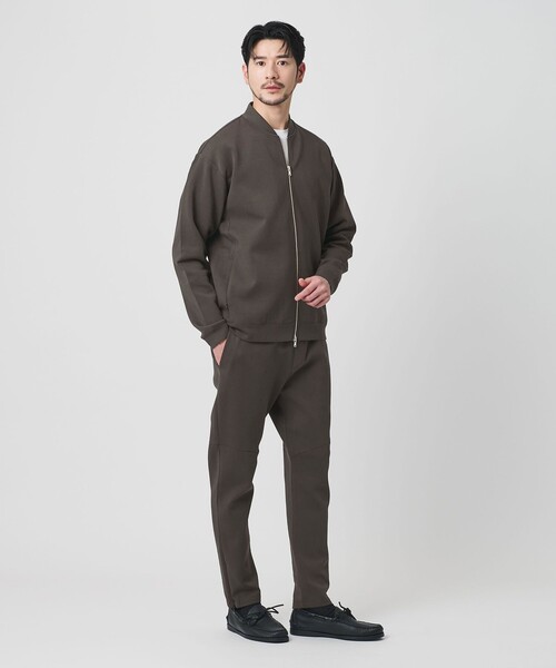 BEAUTY&YOUTH UNITED ARROWS(ビューティーアンドユースユナイテッドアローズ)の「【WEB限定 WARDROBE SMART】ダブルニット ジップブルゾン/セットアップ対応【抗菌・防臭】(ブルゾン・メンズ・ダークグレー/ブラック/オリーブ/グレー・S/M/L/XL)」の17枚目の写真