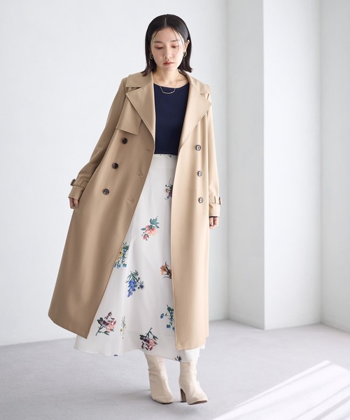 Andemiu（アンデミュウ）の「バックデザイントレンチコート636657