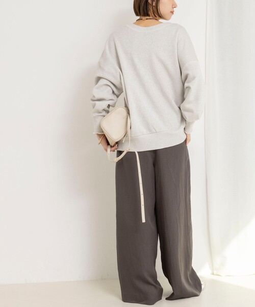 NOLLEY’S（ノーリーズ）の「ウォッシャブル2WAYロングジップスウェット（スウェット・レディース・ホワイト/シルバー/グレー・FREE）」の21枚目の写真