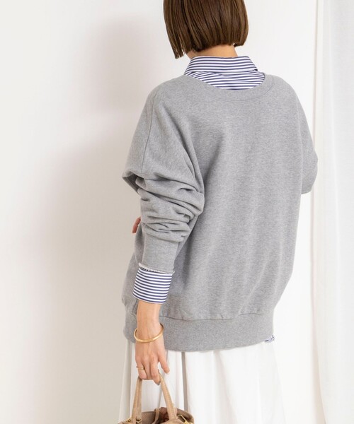 NOLLEY’S（ノーリーズ）の「ウォッシャブル2WAYロングジップスウェット（スウェット・レディース・ホワイト/シルバー/グレー・FREE）」の18枚目の写真