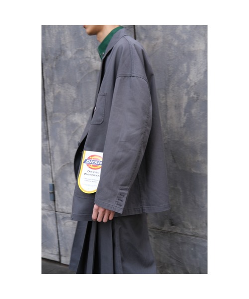SHINYAKOZUKA(シンヤコヅカ)の「HIS JK WITH DICKIES(ISSUE#8)(テーラードジャケット・メンズ・ネイビー/チャコールグレー/ブラック/カーキ・LARGE/MEDIUM/SMALL/X-SMALL)」の6枚目の写真