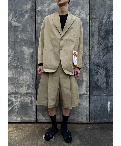 SHINYAKOZUKA(シンヤコヅカ)の「HIS JK WITH DICKIES(ISSUE#8)(テーラードジャケット・メンズ・ネイビー/チャコールグレー/ブラック/カーキ・LARGE/MEDIUM/SMALL/X-SMALL)」の9枚目の写真