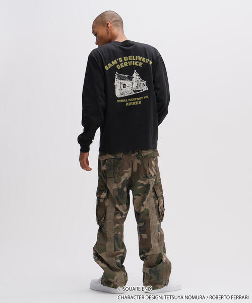 AVIREX(アヴィレックス)の「《AVIREX × FINAL FANTASY VII REMAKE》LONGSLEEVE T-SHIRT "SAM'S DELIVERY SERVICE" / 長袖Tシャツ サムズ デリバリー サービス / アヴィレックス(Tシャツ/カットソー・メンズ・ブラック/ホワイト・MEDIUM/LARGE/X-LARGE/XX-LARGE)」の21枚目の写真