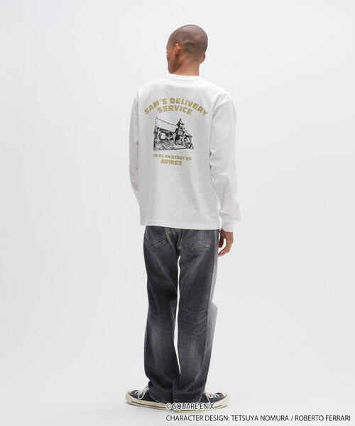 AVIREX(アヴィレックス)の「《AVIREX × FINAL FANTASY VII REMAKE》LONGSLEEVE T-SHIRT "SAM'S DELIVERY SERVICE" / 長袖Tシャツ サムズ デリバリー サービス / アヴィレックス(Tシャツ/カットソー・メンズ・ブラック/ホワイト・MEDIUM/LARGE/X-LARGE/XX-LARGE)」の15枚目の写真