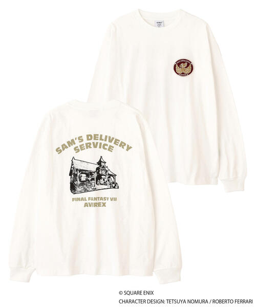 AVIREX × FINAL FANTASY VII REMAKE》LONGSLEEVE T-SHIRT 'SAM'S