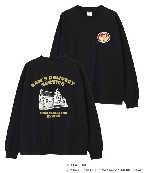 AVIREX × FINAL FANTASY VII REMAKE》LONGSLEEVE T-SHIRT 'SAM'S