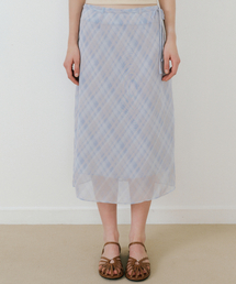LETTERA（レッテラ）の「Check Midi Skirt_2Color（スカート）」
