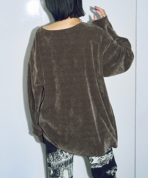 CITYSHOP(シティーショップ)の「《追加2》PE WASH PULLOVER:カットソー(Tシャツ/カットソー・レディース・ブラック/チャコールグレー/グレー/ホワイト・FREE)」の22枚目の写真
