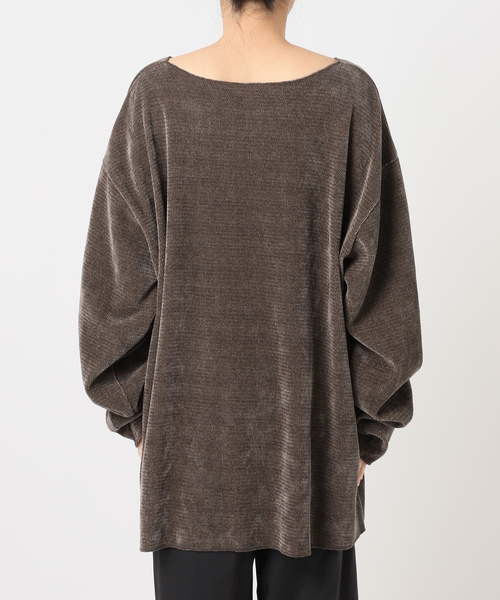 CITYSHOP(シティーショップ)の「《追加2》PE WASH PULLOVER:カットソー(Tシャツ/カットソー・レディース・ブラック/チャコールグレー/グレー/ホワイト・FREE)」の11枚目の写真