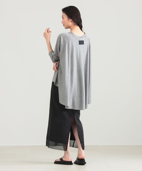 Demi-Luxe BEAMS（デミルクス ビームス）の「COG THE BIGSMOKE / ABBY バックフレア トップス（Tシャツ/カットソー・レディース・ネイビー/ライトグレー/ブラック・ONE SIZE）」の6枚目の写真