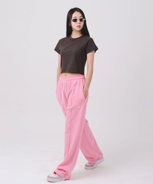 PIECEMAKER(ピースメーカー)の「STITCH CIRCLE LOGO SWEAT PANTS (PINK)(スウェットパンツ・レディース・その他・L)」の2枚目の写真