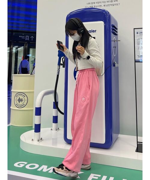 PIECEMAKER(ピースメーカー)の「STITCH CIRCLE LOGO SWEAT PANTS (PINK)(スウェットパンツ・レディース・その他・L)」の7枚目の写真