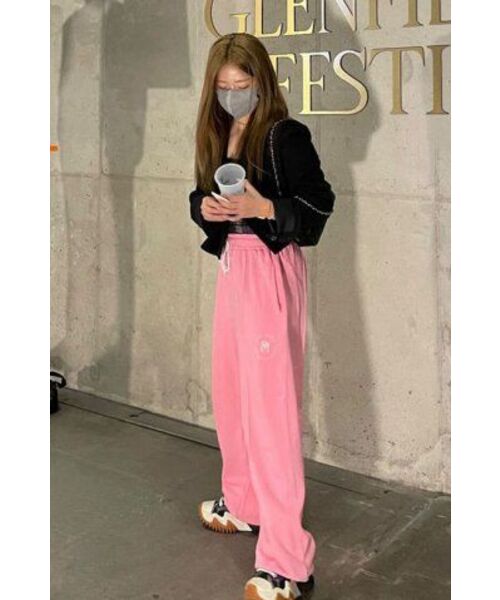 PIECEMAKER(ピースメーカー)の「STITCH CIRCLE LOGO SWEAT PANTS (PINK)(スウェットパンツ・レディース・その他・L)」の9枚目の写真