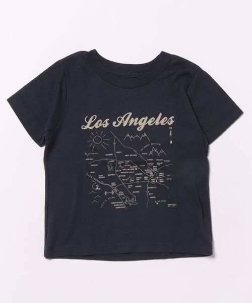 Wonder apartment(ワンダーアパートメント)の「MAPTOTE #TT SS TEE(Tシャツ/カットソー・キッズ・ネイビー系1/レッド系1/レッド系2/ネイビー系2・2/4/6)」の2枚目の写真