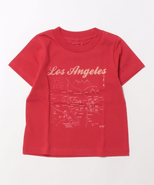 Wonder apartment(ワンダーアパートメント)の「MAPTOTE #TT SS TEE(Tシャツ/カットソー・キッズ・ネイビー系1/レッド系1/レッド系2/ネイビー系2・2/4/6)」の4枚目の写真