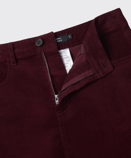MUSINSA STANDARD WOMAN（ムシンサスタンダードウーマン）の「ウィメンズコーデュロイミニスカート[バーガンディ]（スカート・レディース・その他・SMALL/MEDIUM/LARGE/X-SMALL）」の3枚目の写真