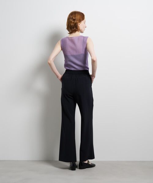 LANVIN en Bleu(ランバンオンブルー)の「ストレッチツイルフレアゴムパンツ(その他パンツ・レディース・ネイビー/ブラック・38/36)」の5枚目の写真