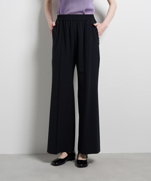 LANVIN en Bleu(ランバンオンブルー)の「ストレッチツイルフレアゴムパンツ(その他パンツ・レディース・ネイビー/ブラック・38/36)」の6枚目の写真