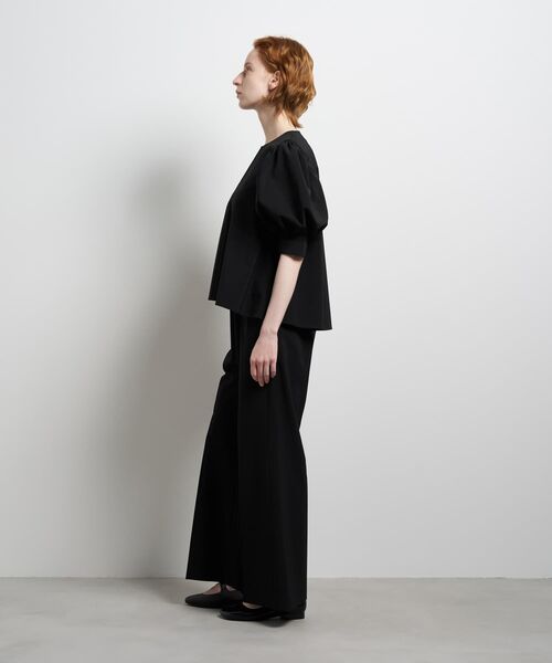 LANVIN en Bleu(ランバンオンブルー)の「ストレッチツイルフレアゴムパンツ(その他パンツ・レディース・ネイビー/ブラック・38/36)」の12枚目の写真