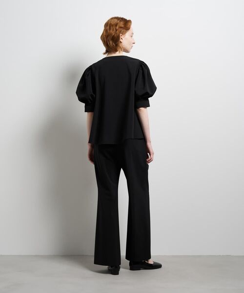 LANVIN en Bleu(ランバンオンブルー)の「ストレッチツイルフレアゴムパンツ(その他パンツ・レディース・ネイビー/ブラック・38/36)」の13枚目の写真