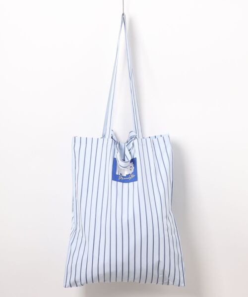 MIRROR STOKE(ミラーストーク)の「【ZOZO限定】《大容量》【2way/A4サイズ収納可能】MS LOGO STRIPE TOTE BAG/エムエスロゴストライプトートバッグ(トートバッグ・レディース・ベージュ/グリーン/ピンク/ブルー・FREE)」の21枚目の写真