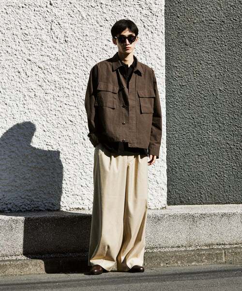 JOURNAL STANDARD（ジャーナルスタンダード）の「T/C サッカー ファティーグ ジャケット（その他アウター・メンズ・グレー/スミクロ/ネイビー/ブラウン・MEDIUM/LARGE）」の19枚目の写真