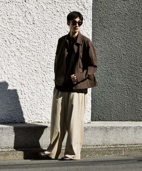 JOURNAL STANDARD（ジャーナルスタンダード）の「T/C サッカー ファティーグ ジャケット（その他アウター・メンズ・グレー/スミクロ/ネイビー/ブラウン・MEDIUM/LARGE）」の20枚目の写真