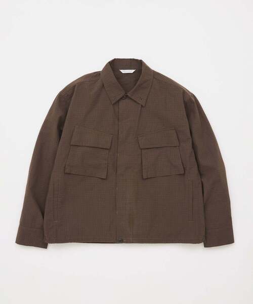 JOURNAL STANDARD（ジャーナルスタンダード）の「T/C サッカー ファティーグ ジャケット（その他アウター・メンズ・グレー/スミクロ/ネイビー/ブラウン・MEDIUM/LARGE）」の5枚目の写真