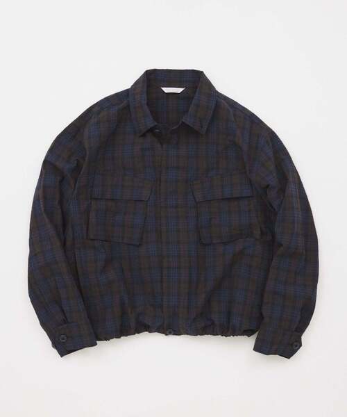 JOURNAL STANDARD（ジャーナルスタンダード）の「T/C サッカー ファティーグ ジャケット（その他アウター・メンズ・グレー/スミクロ/ネイビー/ブラウン・MEDIUM/LARGE）」の7枚目の写真