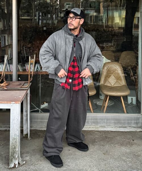 ANALOG MOOD(アナログムード)の「ソフトカーブ起毛スウェットパンツ(チャコール)(スウェットパンツ・メンズ・その他・FREE)」の3枚目の写真