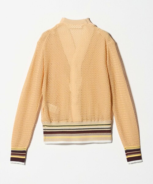 TOGA PULLA（トーガ　プルラ）の「＜TOGA PULLA＞レース ニットカーディガン（カーディガン/ボレロ・レディース・ベージュ/ブラック・36）」の5枚目の写真