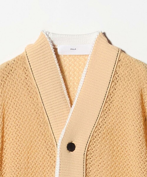 TOGA PULLA（トーガ　プルラ）の「＜TOGA PULLA＞レース ニットカーディガン（カーディガン/ボレロ・レディース・ベージュ/ブラック・36）」の8枚目の写真