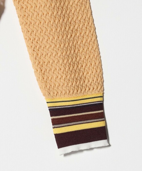 TOGA PULLA（トーガ　プルラ）の「＜TOGA PULLA＞レース ニットカーディガン（カーディガン/ボレロ・レディース・ベージュ/ブラック・36）」の10枚目の写真