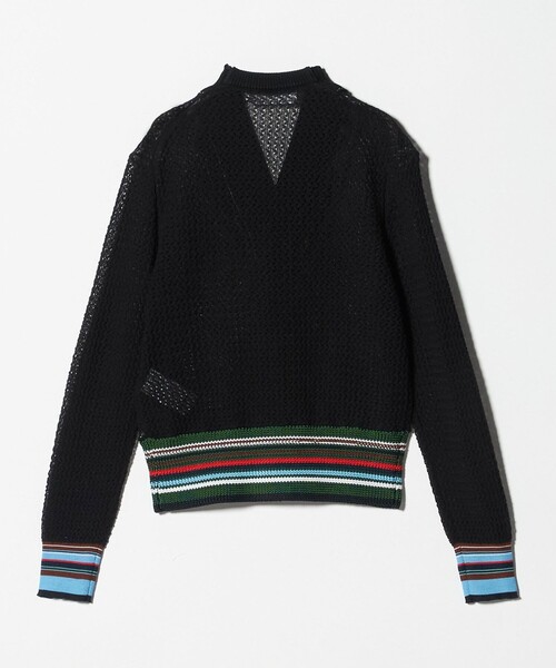 TOGA PULLA（トーガ　プルラ）の「＜TOGA PULLA＞レース ニットカーディガン（カーディガン/ボレロ・レディース・ベージュ/ブラック・36）」の7枚目の写真